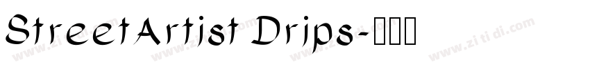 StreetArtist Drips字体转换